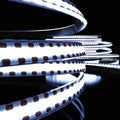 close up of a cool white COB LED strip