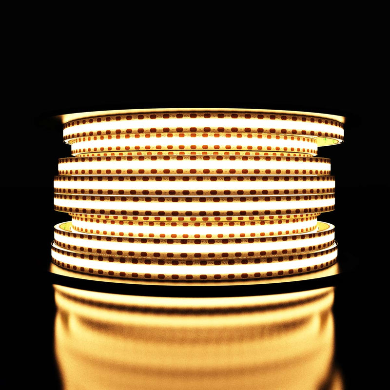 roll of warm white COB LED strip