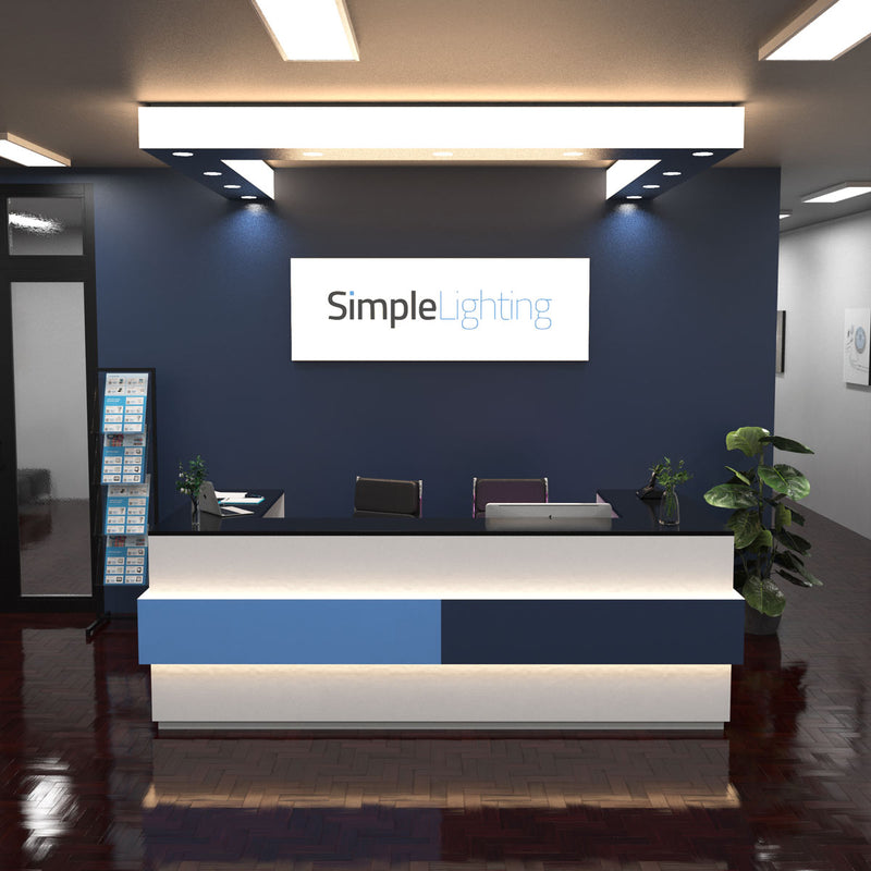 full shot of an office reception