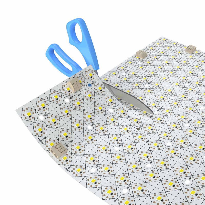 flexible LED sheet with a scissor trimming
