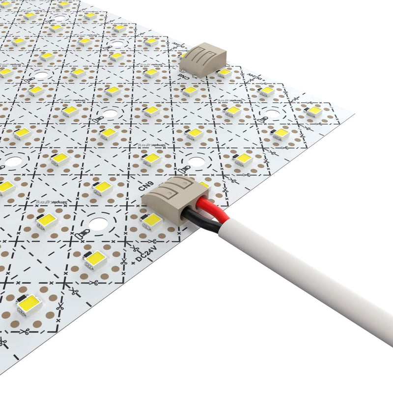 LED sheet with an attached wire