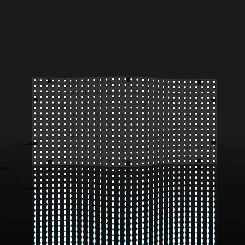 full shot of an LED sheet with cool white light
