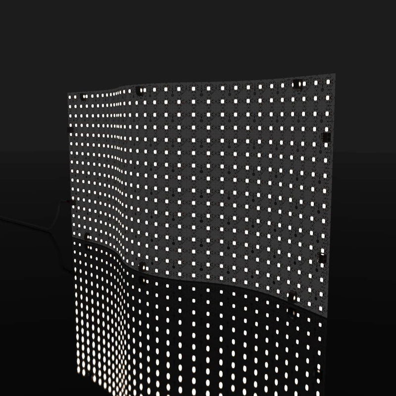 side full shot of an LED sheet with natural white light
