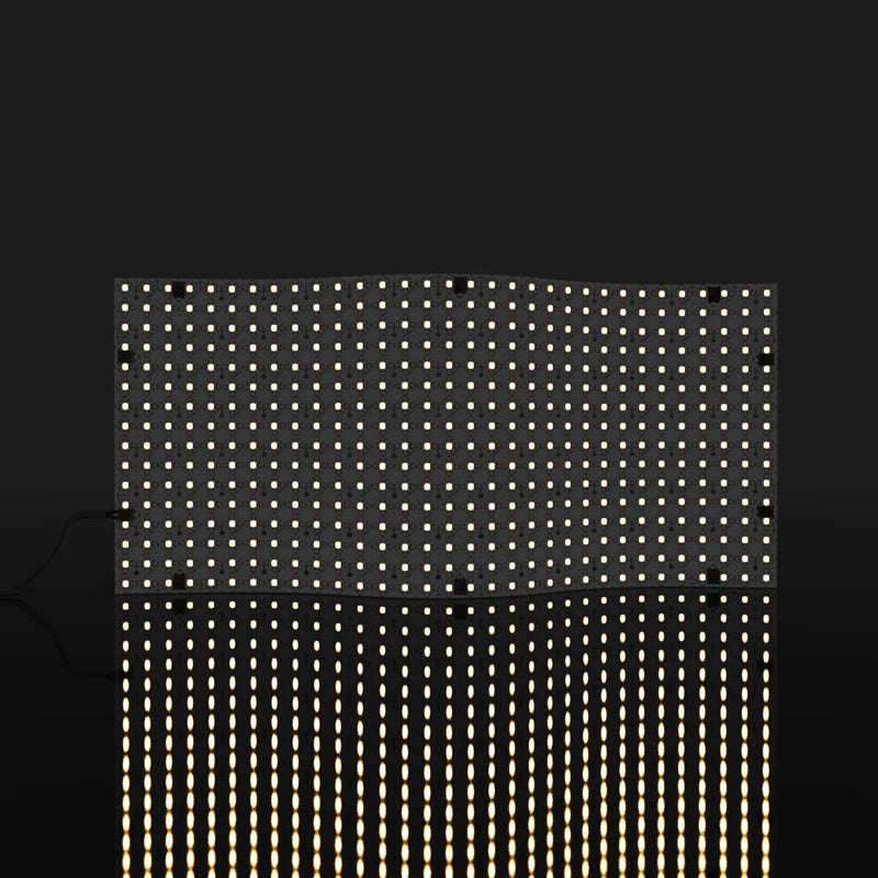 full shot of a lit warm white LED sheet