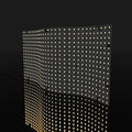 side close-up of a lit warm white LED sheet