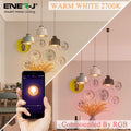 9W Smart WiFi Colour Changing LED Bulb with colour temperature details