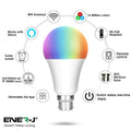 9W Smart WiFi Colour Changing LED Bulb with technical specifications