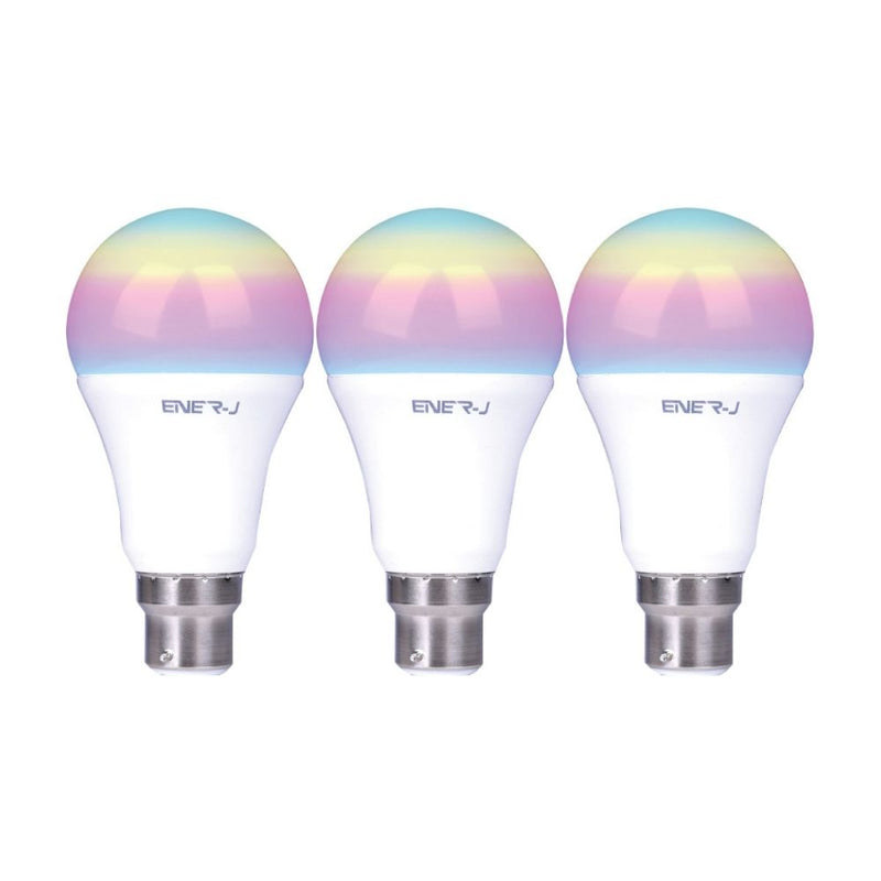 Pack of 3 Smart WiFi 9W Colour Changing LED Bulb
