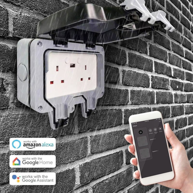 connectivity details of a Smart WiFi Double Socket with USB Port
