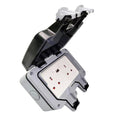 IP55 Smart WiFi Double Socket with USB Port