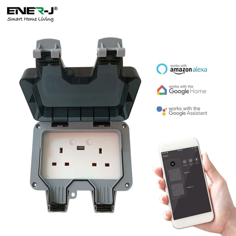 compatibility details of a Smart WiFi Double Socket with USB Port