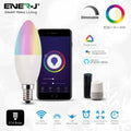 smart LED candle bulb with smartphone