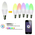 different colour candle LED smart bulb