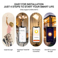 installation instruction of an LED smart candle bulb