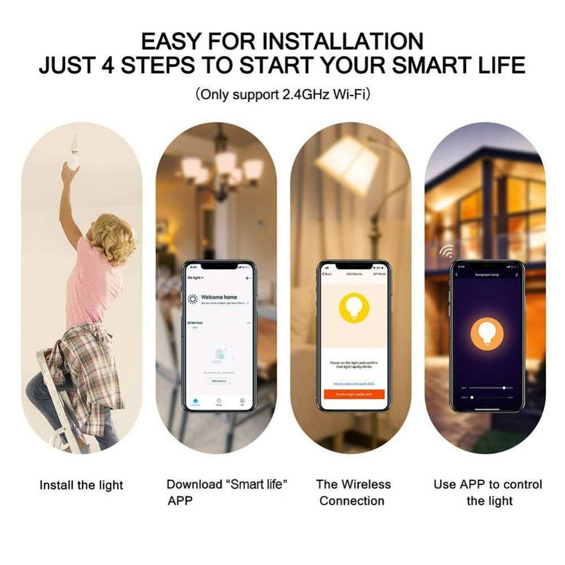 candle LED smart bulb installation instructions