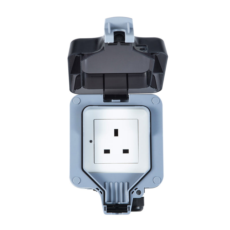 smart socket with a lid