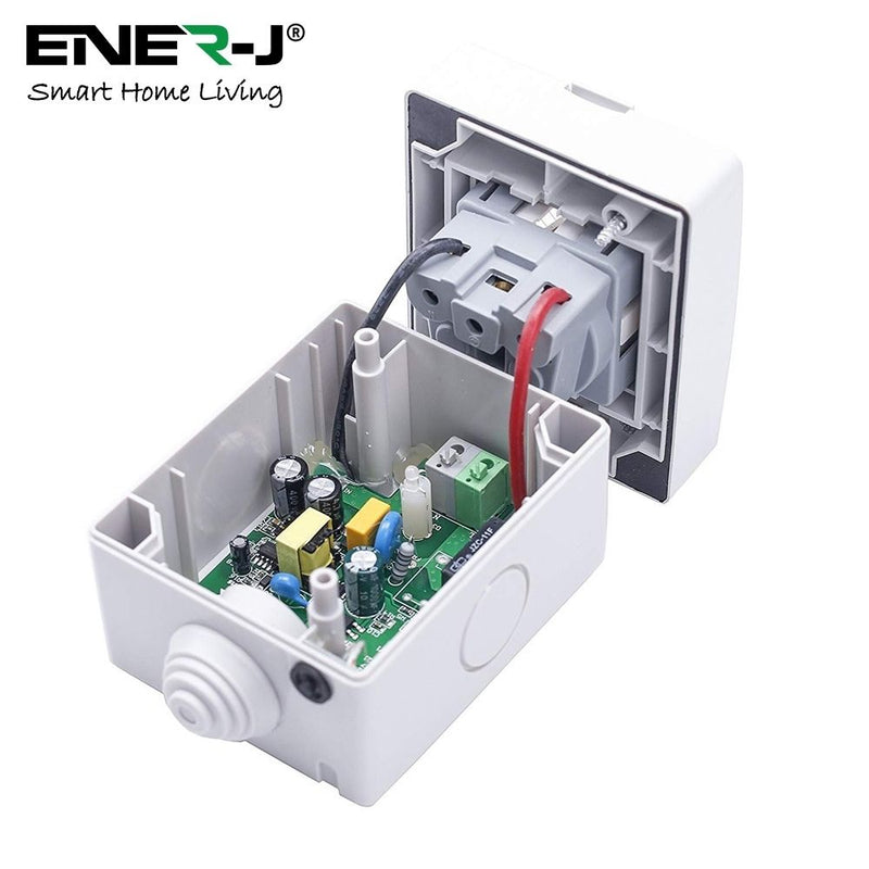 parts inside of a smart socket with lid