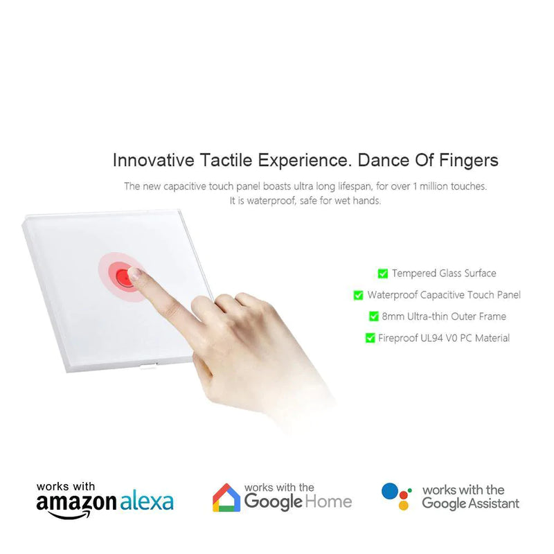 3 Gang Smart WiFi Touch Switch with touch innovation