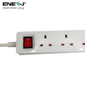 close up of the power button of a smart power strip