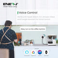 smart plug socket with a person using the kitchen 