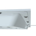 side close up of a square LED panel