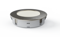 Simple Lighting - CAB-240V - Under Cabinet Light - A close up of the LED under cabinet light with brushed chrome finish