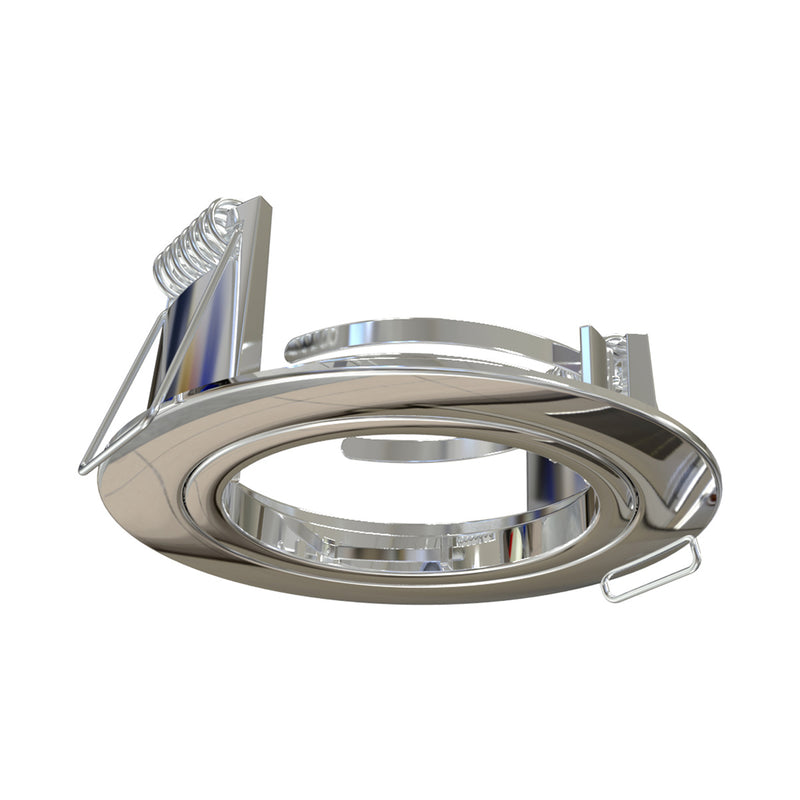 side view of a chrome bezel