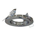 side view of a polished chrome bezel