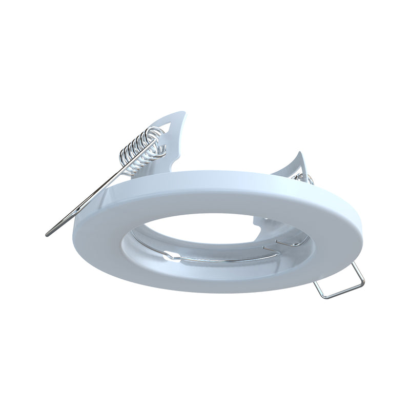 Side view of a white bezel