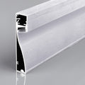 silver LED skirting profile