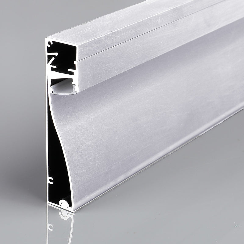 silver LED skirting profile