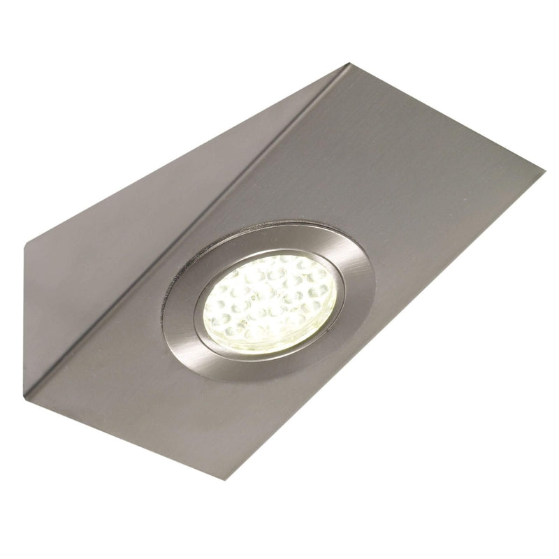 Pack of 5 Wedge Shaped, LED Under-Cabinet/Shelf Lights Including Transformer - Cool or Warm White