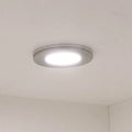 super slim under cabinet light in brushed nickel