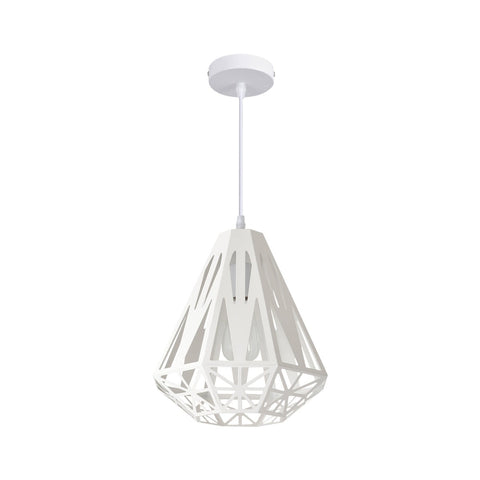 White LED Pendant with Intricate Design