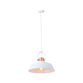 Industrial Dome White Pendant Lights