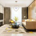 mounted Heart Shaped Pendant Light with a Glass Sphere