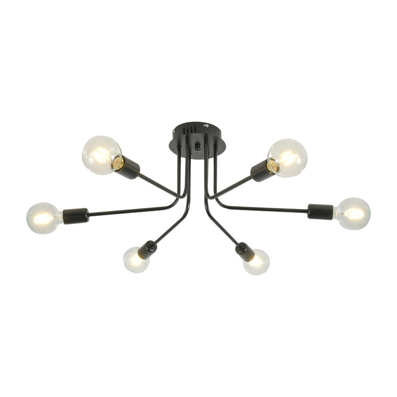 Ceiling Pendant Light with 6 Bulbs