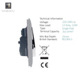 side of a switch socket with details