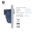side of a socket panel with details