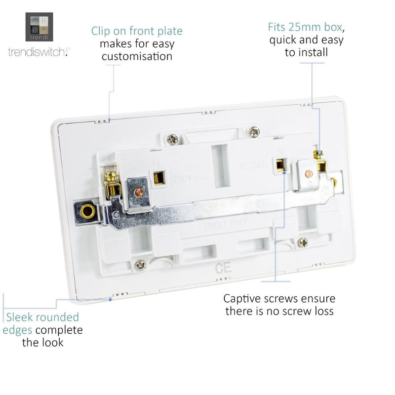 back of a switch socket with details