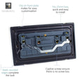 back of a switch socket panel with details