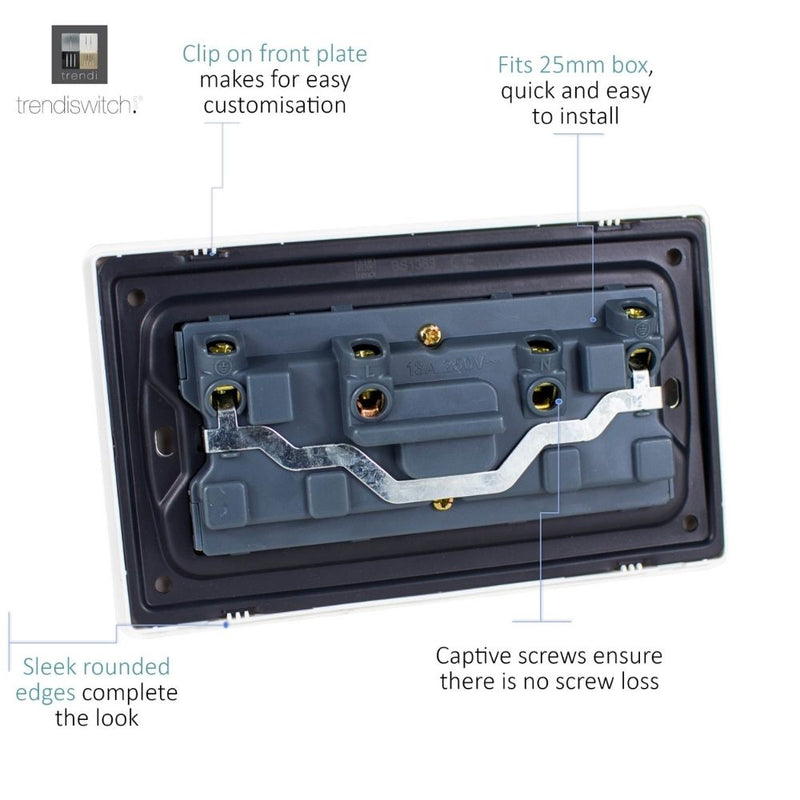 back of a switch socket panel with details