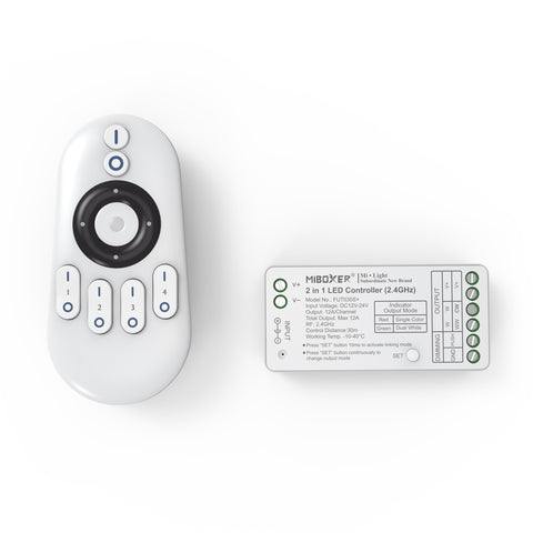 LED Dimmer Controller and Remote with 4 Channels