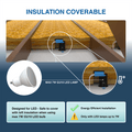 Fire Rated GU10 Downlights - Infographics - Insulation Coverable