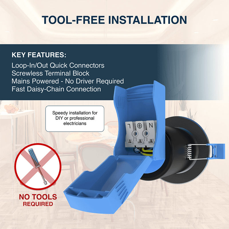 Fire Rated GU10 Downlights - Infographics - Installation