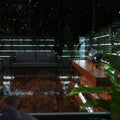 Outdoors Cool White LED Tape strip Lighting on fences