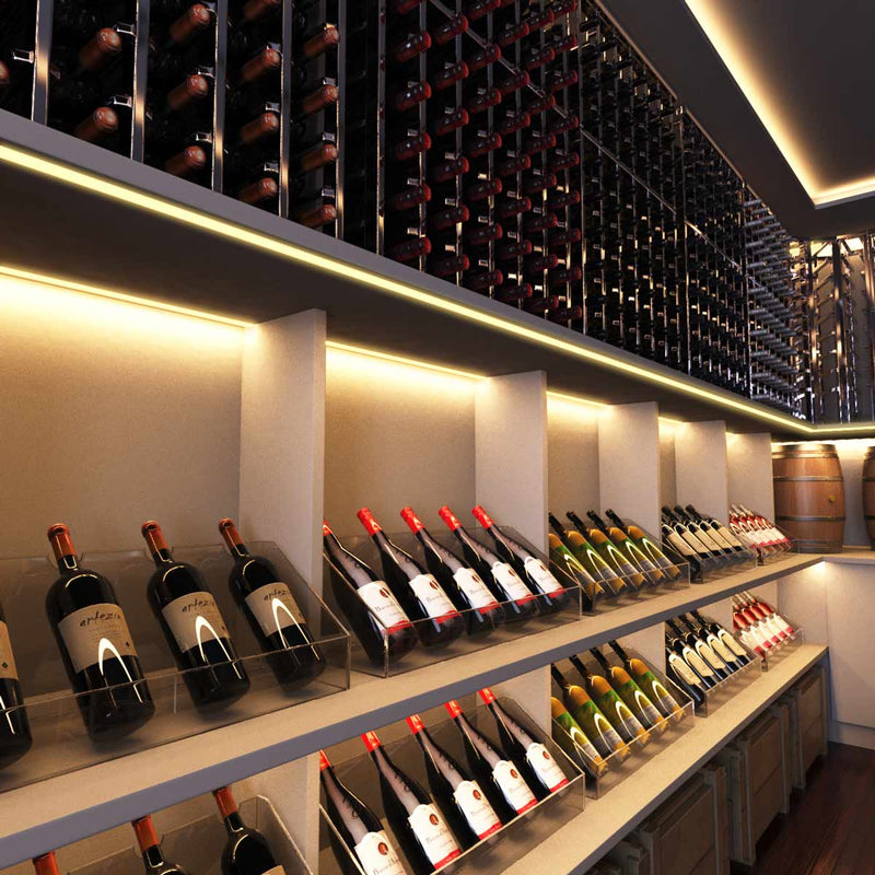 cellar with warm white strip