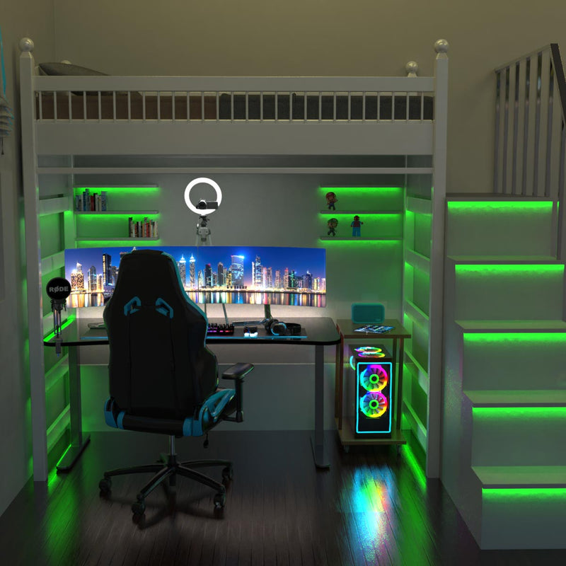 COB Dotless LED Strip Lighting, Green Colour, 6w/Metre