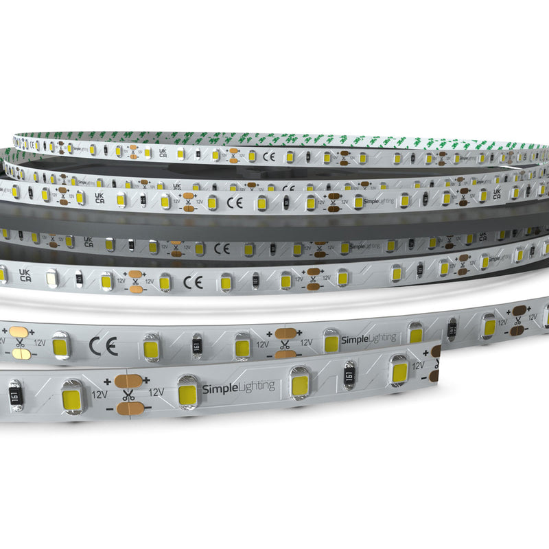 Cool white led tape switched off