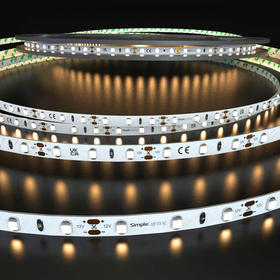 Warm White 5w LED Strip Lighting, 5 Year Warranty